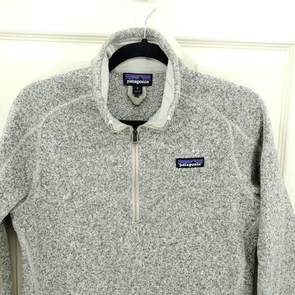 Patagonia Better Sweater Quarter Zip Pullover M Natural (Tan/Beige) - Picture 6 of 16